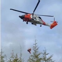 Coast Guard Assists In Rescue Of Workers From Collapsed Water Tower In Taholah